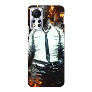 Силиконовый чехол с картинкой "Герой Pubg" на Infinix Hot 11s (Man Пубг)