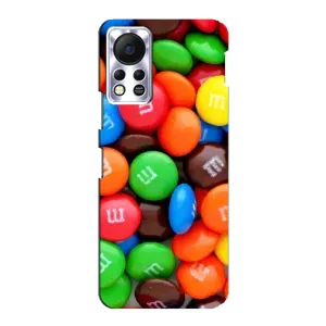 Чохол з зображенням смачної їжі для Infinix Hot 11s (Різнокольорові M&M'S)