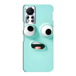 Силиконовые Чехлы (смешные стикеры) для Infinix Hot 11s (Забавное мятное лицо)
