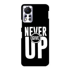 Силиконовый Чехол на Infinix Hot 11s с картинкой Nike (Never Give UP)