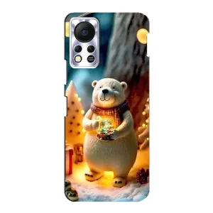 Чехлы на Новый Год Infinix Hot 11s (Новогодний ведмеженок)
