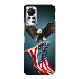 Чохол Прапор USA для Infinix Hot 11s (Орел і прапор)