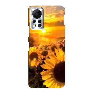 Чохол з Квітами для Infinix Hot 11s (поле соняшників)