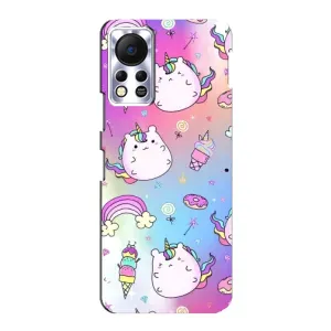 Чехол Unicorn на Infinix Hot 11s (Радуга и Единорог)