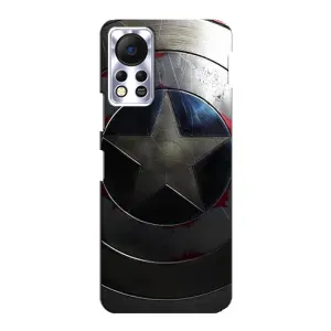 Чохол с Щітом Капітана Америки на Infinix Hot 11s (Ретро Щит Капітана)
