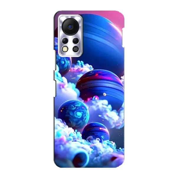 Чехол с рисунком «Синие планеты» для Infinix Hot 11s Чехол с рисунком «Синие планеты» для Infinix Hot 11s