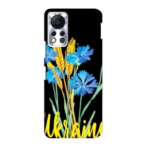 Чехол на Infinix Hot 11s Украинский дизайн (Ukraine в цветочках)