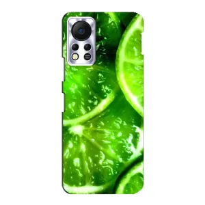 Чохол з зображенням смачної їжі для Infinix Hot 11s (Яскравий Лайм)