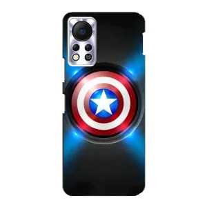 Чохол с Щітом Капітана Америки на Infinix Hot 11s (Яскраий Щит Капітана)