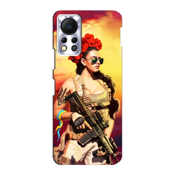 Чехол с рисунком «Женщина солдат» для Infinix Hot 11s Чехол с рисунком «Женщина солдат» для Infinix Hot 11s