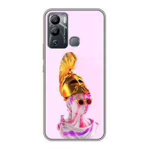 Чехол с Прикольным принтом на Infinix Hot 12 Play (АРТ Статуя)