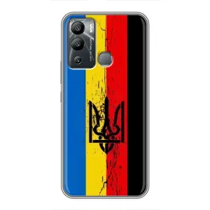 Чехлы УПА (Красно-Чёрный) на Infinix Hot 12 Play (Флаг УПА)