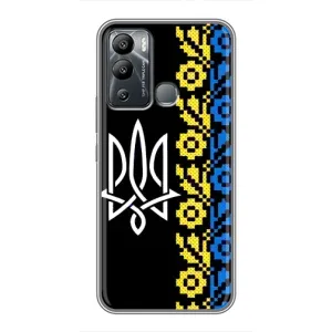 Силиконовый Чехол на Infinix Hot 12 Play (Герб и вышыванка)