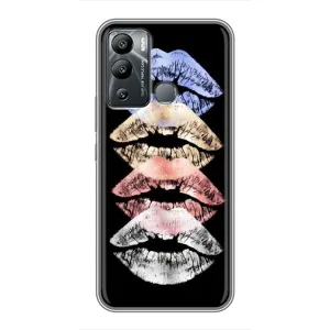 Чехол Стильные девушки на Infinix Hot 12 Play (Губы)