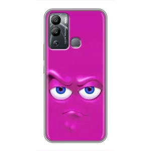 Силиконовые Чехлы (смешные стикеры) для Infinix Hot 12 Play (Хитрая мордочка)