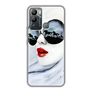 Чехол с картинкой Модные Девчонки Infinix Hot 12 Play (Любительница коней)