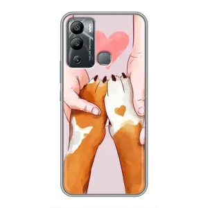 Чехол (ТПУ) Милые собачки для Infinix Hot 12 Play (Любовь к собакам)