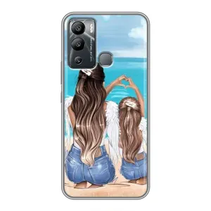 Чехлы для МАМЫ на Infinix Hot 12 Play (Мама и дочь)