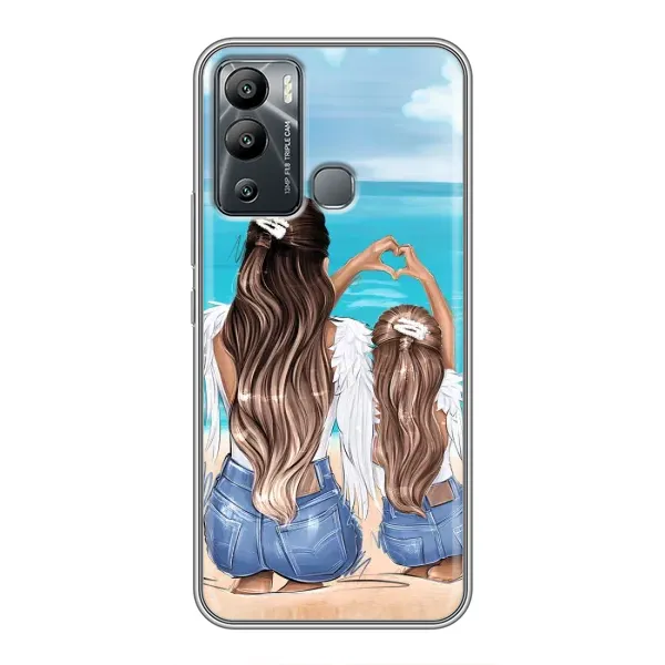 Чехол с рисунком «Мама и дочь» для Infinix Hot 12 Play Чехол с рисунком «Мама и дочь» для Infinix Hot 12 Play