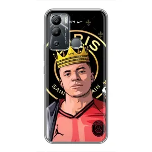 Чехол (TPU) с Футболистом на Infinix Hot 12 Play (Mbappe King)