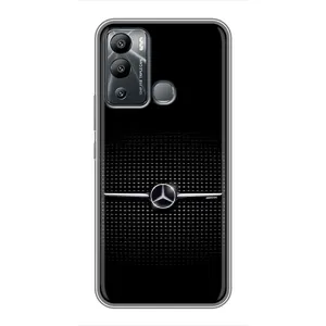Силиконовый бампер с картинкой машины на Infinix Hot 12 Play (Mercedes)