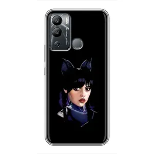 Чехлы с принтом Уэнсдей на Infinix Hot 12 Play (Милая Уэнсдей)