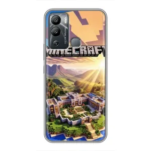 Чехол майнкрафт для Infinix Hot 12 Play (MINECRAFT)
