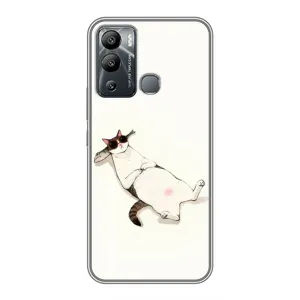 Чехол на тематику: Коты для Infinix Hot 12 Play (Отдых)