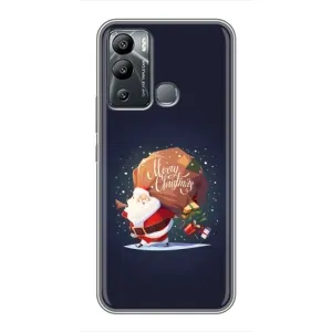 Чехол Санта Клаус для Infinix Hot 12 Play (Подарки от Санты)