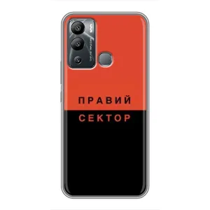 Чехлы УПА (Красно-Чёрный) на Infinix Hot 12 Play (Правый Серктор)