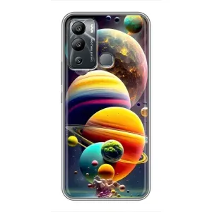 Чехол (ТПУ) с планетами на Infinix Hot 12 Play (Солнечна система)