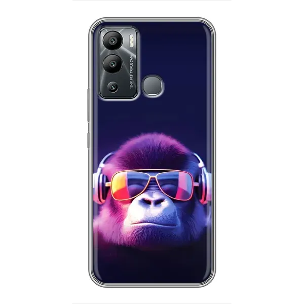 Чехол с рисунком «Стильная обезьяна» для Infinix Hot 12 Play Чехол с рисунком «Стильная обезьяна» для Infinix Hot 12 Play
