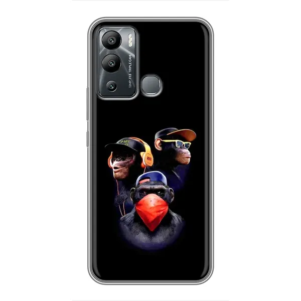 Чехол с рисунком «Три обезьяны» для Infinix Hot 12 Play Чехол с рисунком «Три обезьяны» для Infinix Hot 12 Play