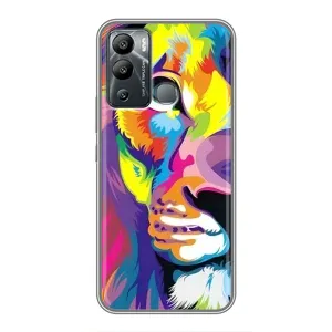 Чехол с картинкой на Infinix Hot 12 Play (Яркий Лев)