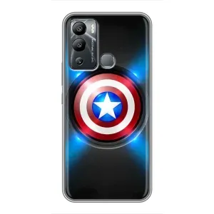 Чохол с Щітом Капітана Америки на Infinix Hot 12 Play (Яскраий Щит Капітана)