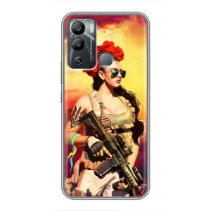 ЗСУ Чехлы (TPU) для Infinix Hot 12 Play (Женщина солдат)