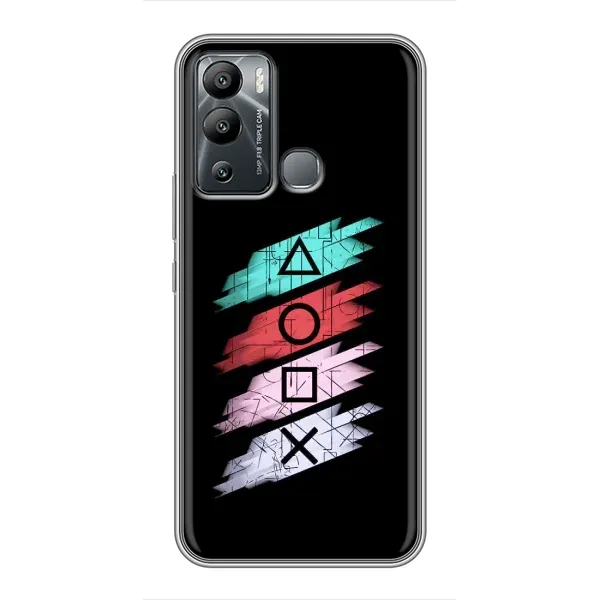 Чехол с рисунком «Значки Sony» для Infinix Hot 12 Play Чехол с рисунком «Значки Sony» для Infinix Hot 12 Play