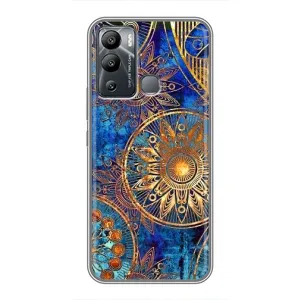 Чехлы со смыслом для Infinix Hot 12 Play (Золотые узоры)