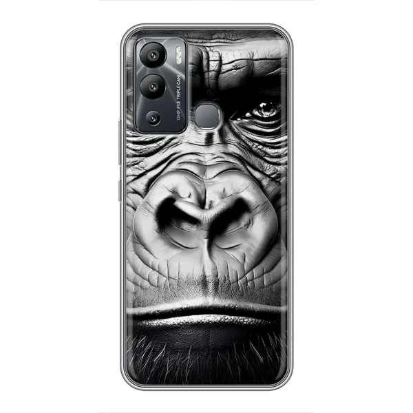 Чехол с рисунком «Черная обезьяна» для Infinix Hot 12i Чехол с рисунком «Черная обезьяна» для Infinix Hot 12i