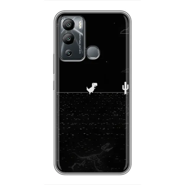 Чехол с рисунком «Динозаврик» для Infinix Hot 12i Чехол с рисунком «Динозаврик» для Infinix Hot 12i