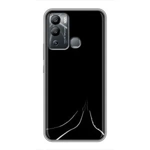 Чехол с картинками на черном фоне для Infinix Hot 12i (Дорога)