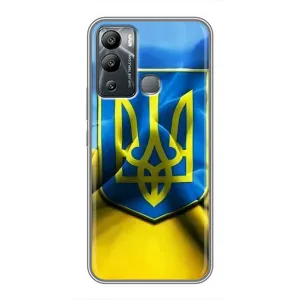 Чехол с картинкой (Патриотический ГЕРБ) на Infinix Hot 12i (Герб и Флаг Украины)