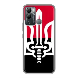 Чехлы УПА (Красно-Чёрный) на Infinix Hot 12i (Герб Украины)