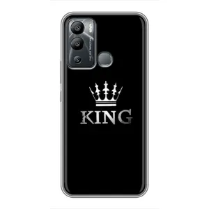 Чехол (Корона на чёрном фоне) для Инфиникс ХОТ 12 ай (KING)