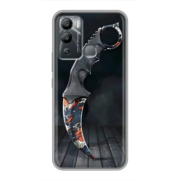 Чехол с рисунком «Кинжал КС ГО» для Infinix Hot 12i Чехол с рисунком «Кинжал КС ГО» для Infinix Hot 12i