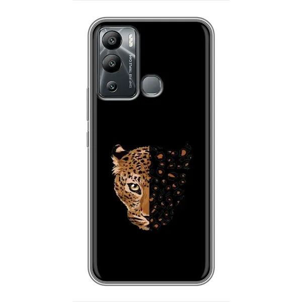 Чехол с рисунком «Леопард на черном» для Infinix Hot 12i Чехол с рисунком «Леопард на черном» для Infinix Hot 12i
