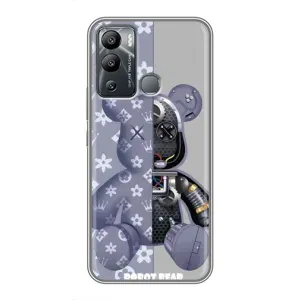 Силіконовий чохол для Infinix Hot 12i (Ведмідь Louis Vuitton)