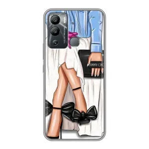 Силиконовый Чехол на Infinix Hot 12i с картинкой Стильных Девушек (Мода)