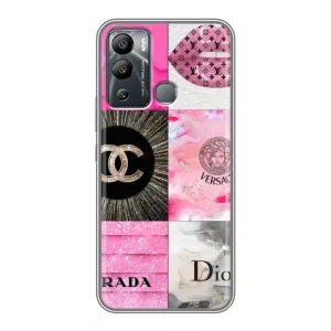Чехол (Dior, Prada, YSL, Chanel) для Infinix Hot 12i (Модница)