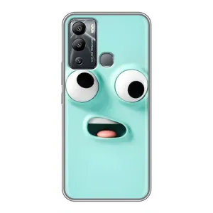 Силиконовые Чехлы (смешные стикеры) для Infinix Hot 12i (Забавное мятное лицо)